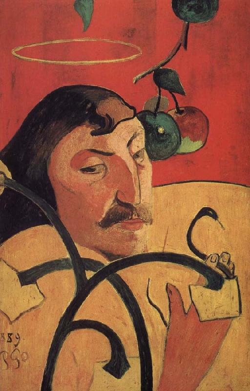 Paul Gauguin With yellow halo of self-portraits Germany oil painting art